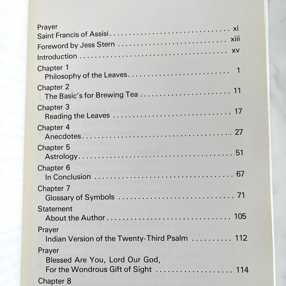 Take Tea & See First Edition Psychic Tea Leaf Reading Spiritual Vintage Book - Picture 6 of 11